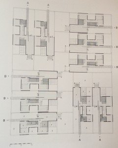 plan villas en bande 1969